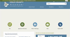 Desktop Screenshot of colecounty.org