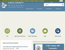 Tablet Screenshot of colecounty.org
